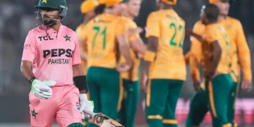 Corbin Bosch match-winning spell against Pakistan with Babar Azam’s early wicket.