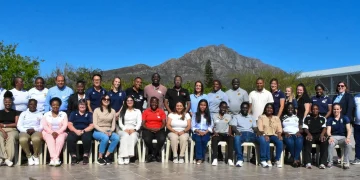 “Rugby Africa President Herbert Mensah speaking on rugby gender equality initiatives at the World Rugby Assembly.”