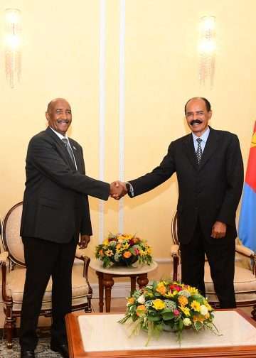 “Sudan-Eritrea leaders discussing regional stability in Africa during diplomatic visit.”