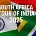 Cricket tour India South Africa 2025 full schedule, fixtures, and match dates announced.