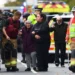 Police outside synagogue after Manchester synagogue incident declared terror incident