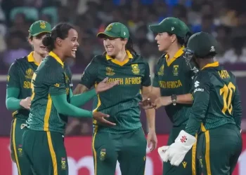 Australia vs South Africa live match action at ICC Women’s World Cup 2025.