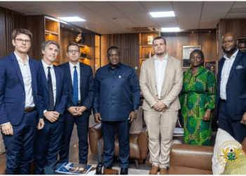Minister supports broadband expansion meeting with GVA executives in Ghana.