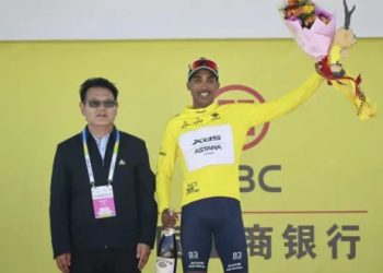 Henok Mulubrhan race performance at Tour de Kyushu highlighting his stage win and overall points victory