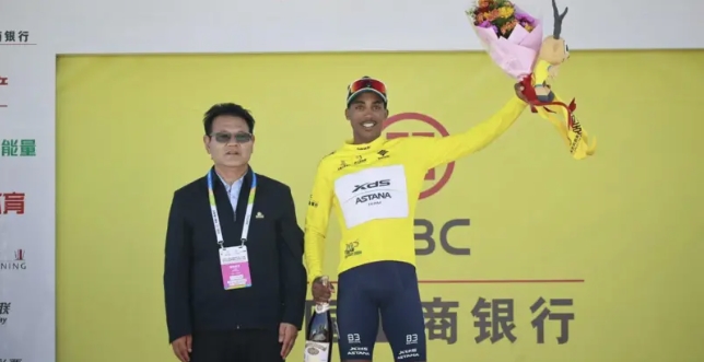 Henok Mulubrhan race performance at Tour de Kyushu highlighting his stage win and overall points victory