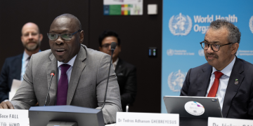 Government officials South Africa and global health organizations unite for TB eradication.