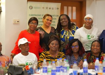 women traders in west africa at ECOWAS cross-border trade meeting.