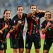 AS FAR team celebrates after winning the African Champions League Women's Edition final match.