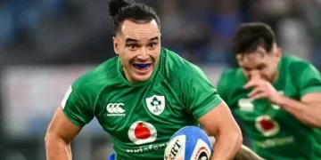 strategies used in Ireland vs South Africa contests for high balls