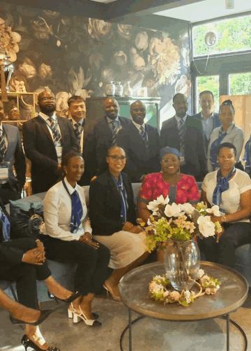 MBA delegation gaining insights into Singapore to enhance MBA job prospects in South Africa.