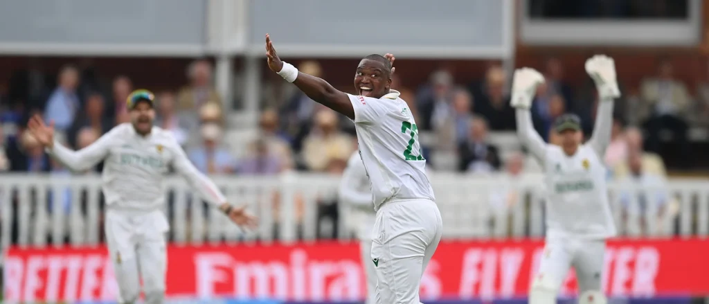 world test championship bowlers Lungi Ngidi in action