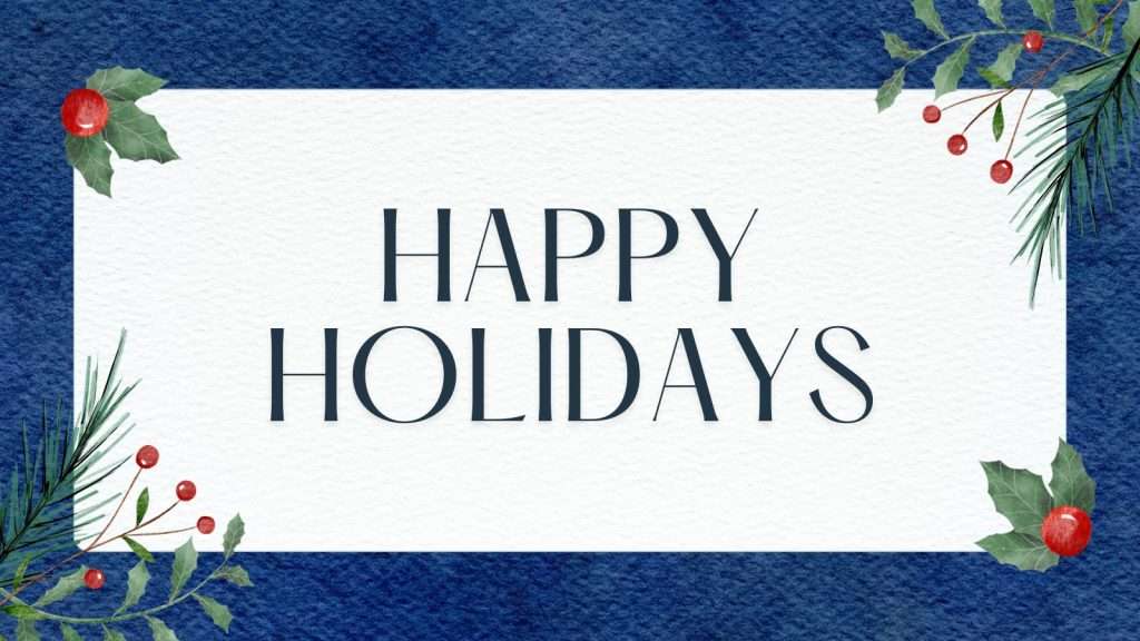 Happy Holidays 2025 reflection and gratitude message