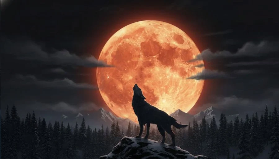 wolf full moon