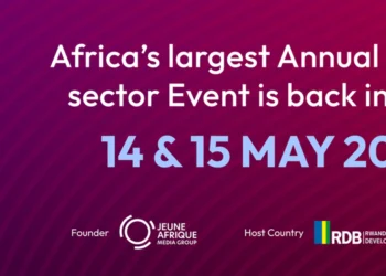 Africa CEO Forum Annual Summit 2026 banner — Africa's largest annual private sector event returns to Kigali on 14 and 15 May 2026, co-hosted by IFC and founded by Jeune Afrique Media Group.