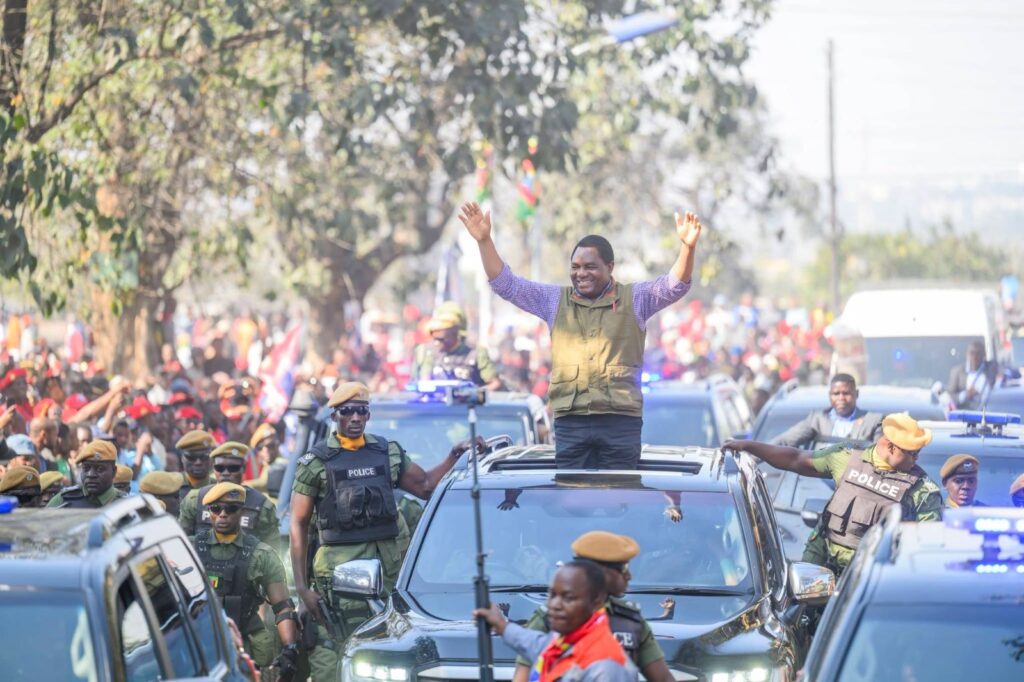President Hakainde Hichilema and Brian Mundubile campaign ahead of Zambia's 2026 general election as Afrikeye analyses their competing economic visions.