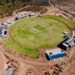 Mosi-oa-Tunya International Cricket Stadium under construction in Victoria Falls